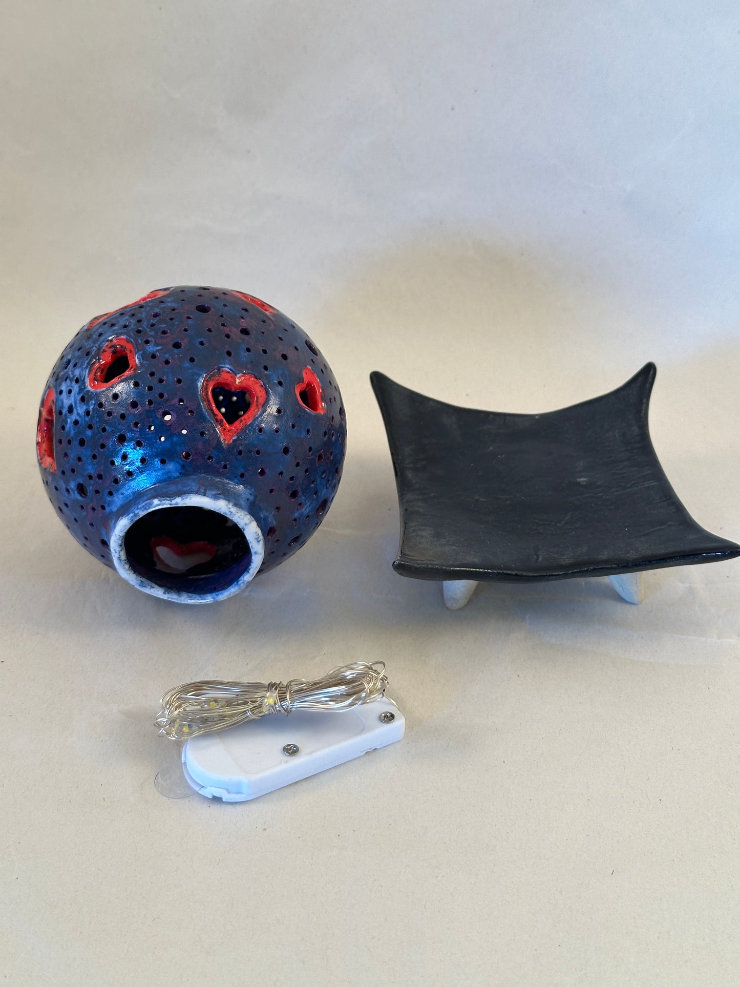 Carved porcelain orb